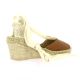 Pao Espadrille cuir cognac
