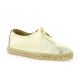 Pao Espadrille cuir laminé platine