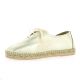 Pao Espadrille cuir laminé platine