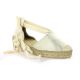 Pao Espadrille cuir laminé platine