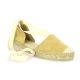 Pao Espadrille cuir velours camel
