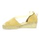 Pao Espadrille cuir velours camel
