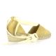 Pao Espadrille cuir velours camel