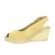 Pao Espadrille cuir velours camel
