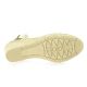 Pao Espadrille cuir laminé platine