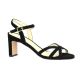 Vidi studio Nu pieds cuir velours noir