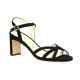 Vidi studio Nu pieds cuir velours noir