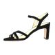 Vidi studio Nu pieds cuir velours noir