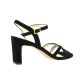 Vidi studio Nu pieds cuir velours noir
