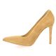 Vidi studio Escarpins cuir velours camel
