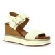 Inuovo Nu pieds cuir velours beige