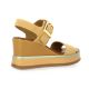 Inuovo Nu pieds cuir velours camel