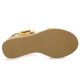 Inuovo Nu pieds cuir velours camel