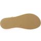 Inuovo Nu pieds cuir laminé or