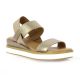 Inuovo Nu pieds cuir laminé bronze