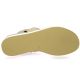 Inuovo Nu pieds cuir laminé bronze