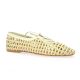 Inuovo Ballerines cuir tresse ecru