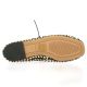 Inuovo Ballerines cuir tresse noir/beige