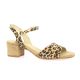 Pao Nu pieds cuir velours leopard