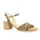 Pao Nu pieds cuir velours leopard
