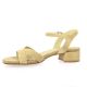 Pao Nu pieds cuir velours beige
