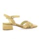 Pao Nu pieds cuir velours beige