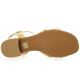 Pao Nu pieds cuir velours beige