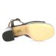 Maroli Nu pieds cuir vernis noir