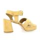 Pao Nu pieds cuir velours cognac