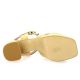Pao Nu pieds cuir velours cognac