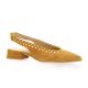 Pao Escarpins cuir velours cognac