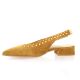 Pao Escarpins cuir velours cognac