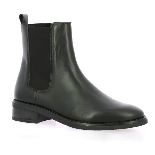 So send Boots cuir noir