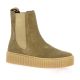 So send Boots cuir velours taupe fonce