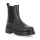 So send Boots cuir noir