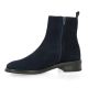 So send Boots cuir velours marine