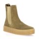 So send Boots cuir velours taupe fonce