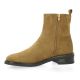 So send Boots cuir velours tabac