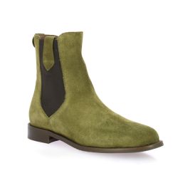 Maroli Boots cuir velours kaki