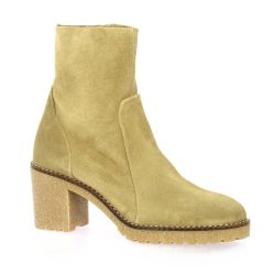 Maroli Boots cuir velours beige