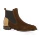 Maroli Boots cuir velours marron