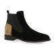 Maroli Boots cuir velours noir