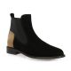 Maroli Boots cuir velours noir