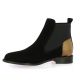 Maroli Boots cuir velours noir