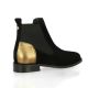 Maroli Boots cuir velours noir