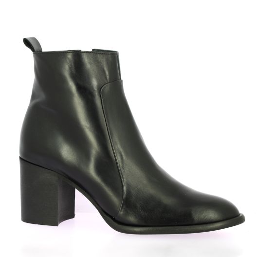 Maroli Boots cuir glacé noir