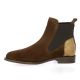 Maroli Boots cuir velours marron