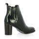 Maroli Boots cuir glacé noir