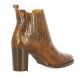 Maroli Boots cuir croco cognac