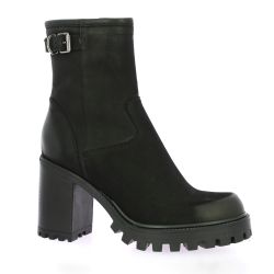 Spaziozero Boots cuir nubuck noir
